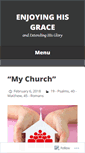 Mobile Screenshot of enjoyinghisgrace.wordpress.com