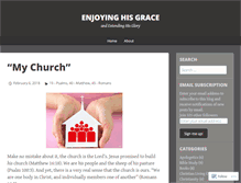 Tablet Screenshot of enjoyinghisgrace.wordpress.com