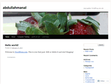 Tablet Screenshot of abdullahmanal.wordpress.com