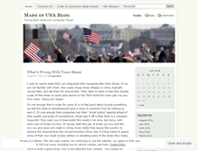 Tablet Screenshot of madeinusablog.wordpress.com