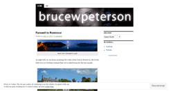 Desktop Screenshot of brucewpeterson.wordpress.com