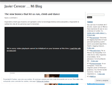 Tablet Screenshot of javiercerecer.wordpress.com