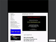 Tablet Screenshot of beritaseni.wordpress.com