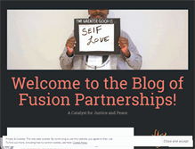 Tablet Screenshot of fusionpartnerships.wordpress.com