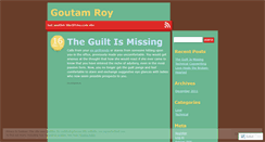Desktop Screenshot of goutamr.wordpress.com