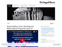 Tablet Screenshot of livingablaze.wordpress.com