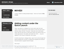 Tablet Screenshot of dystopiandesign.wordpress.com