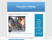 Tablet Screenshot of guzunder.wordpress.com