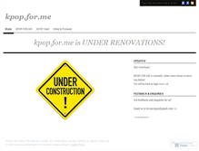 Tablet Screenshot of kpopforme.wordpress.com