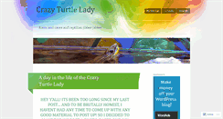 Desktop Screenshot of crazyturtlelady.wordpress.com