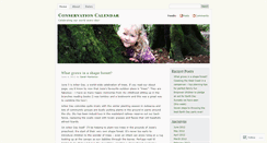 Desktop Screenshot of conservationcalendar.wordpress.com