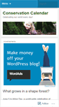 Mobile Screenshot of conservationcalendar.wordpress.com