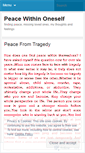 Mobile Screenshot of findingpeacewithin.wordpress.com
