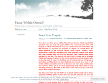 Tablet Screenshot of findingpeacewithin.wordpress.com