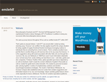 Tablet Screenshot of emilehlf.wordpress.com