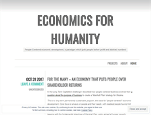 Tablet Screenshot of economics4humanity.wordpress.com
