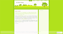 Desktop Screenshot of myklang.wordpress.com