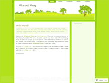 Tablet Screenshot of myklang.wordpress.com