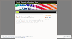 Desktop Screenshot of eiphnhconsulting.wordpress.com