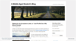 Desktop Screenshot of middleagestudent.wordpress.com