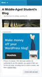 Mobile Screenshot of middleagestudent.wordpress.com
