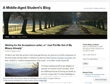 Tablet Screenshot of middleagestudent.wordpress.com