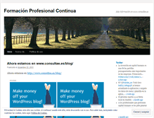 Tablet Screenshot of formacionprofesional.wordpress.com