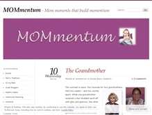 Tablet Screenshot of mommentum.wordpress.com