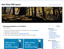 Tablet Screenshot of chenhaoyork.wordpress.com