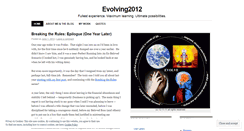 Desktop Screenshot of evolving2012.wordpress.com