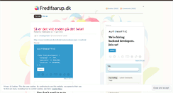 Desktop Screenshot of fredifaarup.wordpress.com