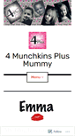 Mobile Screenshot of 4munchkinsplusmummy.wordpress.com