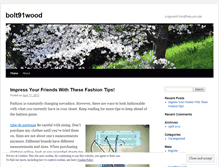 Tablet Screenshot of bolt91wood.wordpress.com