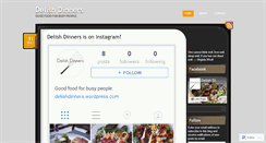 Desktop Screenshot of delishdinners.wordpress.com