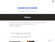 Tablet Screenshot of markmccombs.wordpress.com