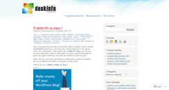 Desktop Screenshot of deskinfo.wordpress.com