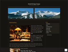 Tablet Screenshot of foxtaildesignlamps.wordpress.com