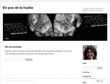 Tablet Screenshot of enposdelahuella.wordpress.com