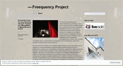 Desktop Screenshot of freequencyradio.wordpress.com