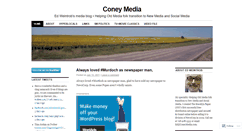 Desktop Screenshot of coneymedia.wordpress.com