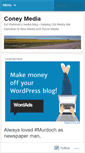 Mobile Screenshot of coneymedia.wordpress.com