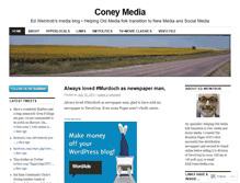 Tablet Screenshot of coneymedia.wordpress.com