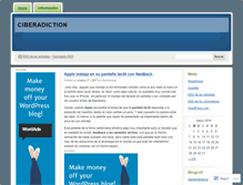 Tablet Screenshot of ciberadiction.wordpress.com