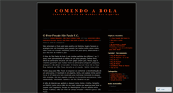 Desktop Screenshot of comendoabola.wordpress.com