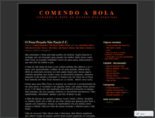 Tablet Screenshot of comendoabola.wordpress.com