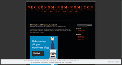 Desktop Screenshot of necronomnomnomicon.wordpress.com