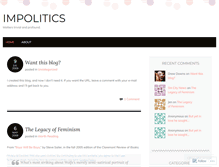 Tablet Screenshot of impolitics.wordpress.com