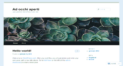Desktop Screenshot of adocchiaperti.wordpress.com