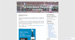 Desktop Screenshot of copywritersallotment.wordpress.com