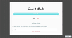 Desktop Screenshot of desertabode.wordpress.com